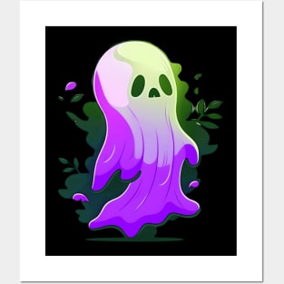 Chibi Halloween Ghost Posters and Art